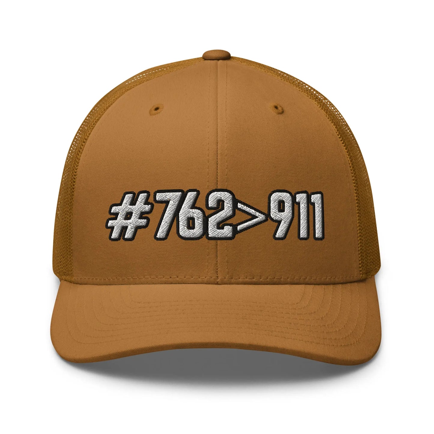 Hats Caramel #762>911 2A Mesh Snapback Custom Trucker Hats for Men & Women Infidel Collective
