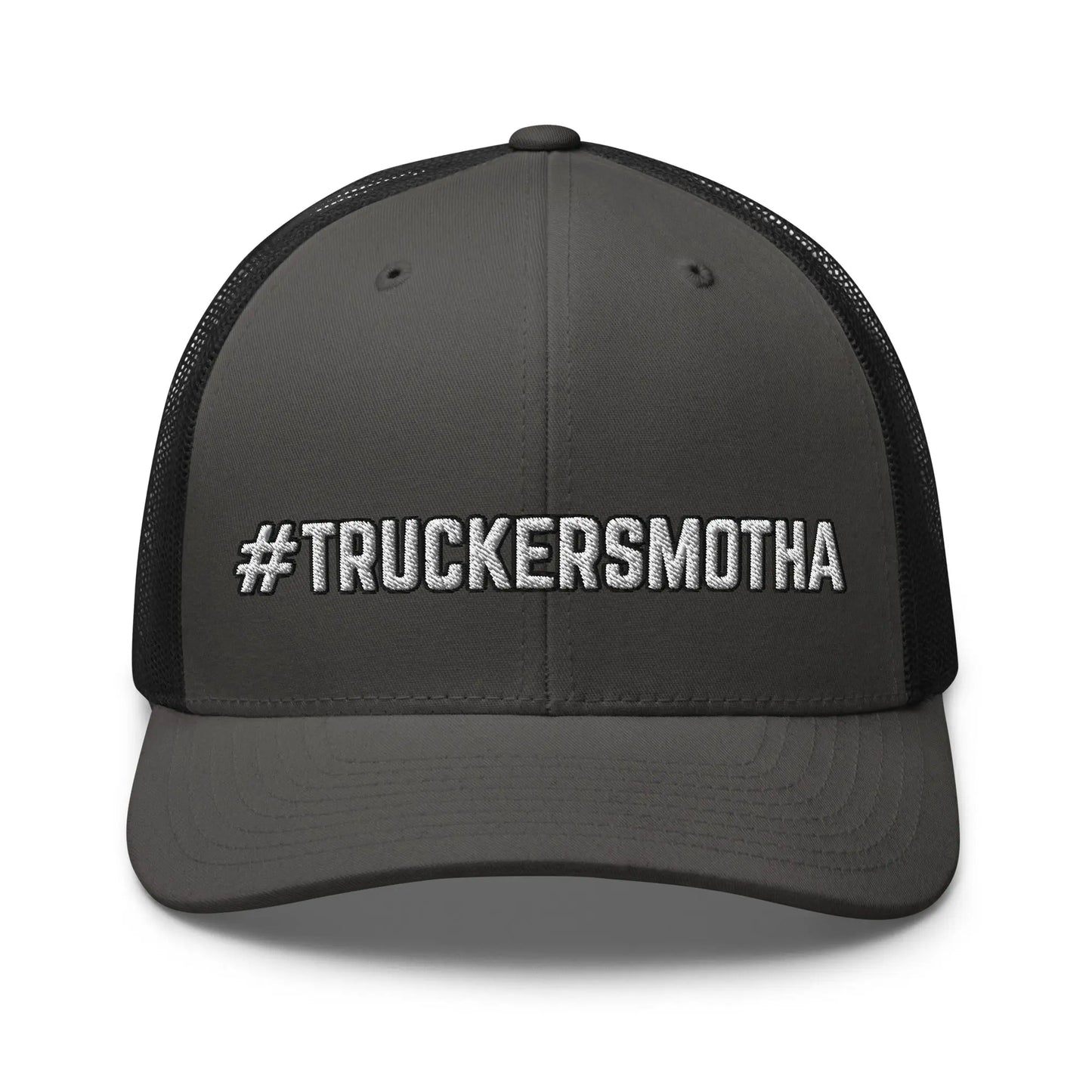 Hats Charcoal-Black Snapback Custom Trucker Hat  Funny #TRUCKERSMOTHA for Mom's of Truckers Infidel Collective