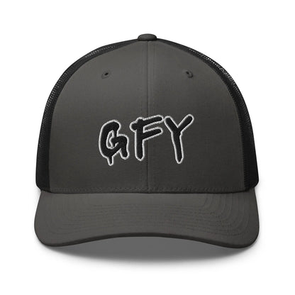 Hats Charcoal-Black Snapback Custom Trucker Hat Inappropriate NSFW GFY Cap for Men & Women Infidel Collective