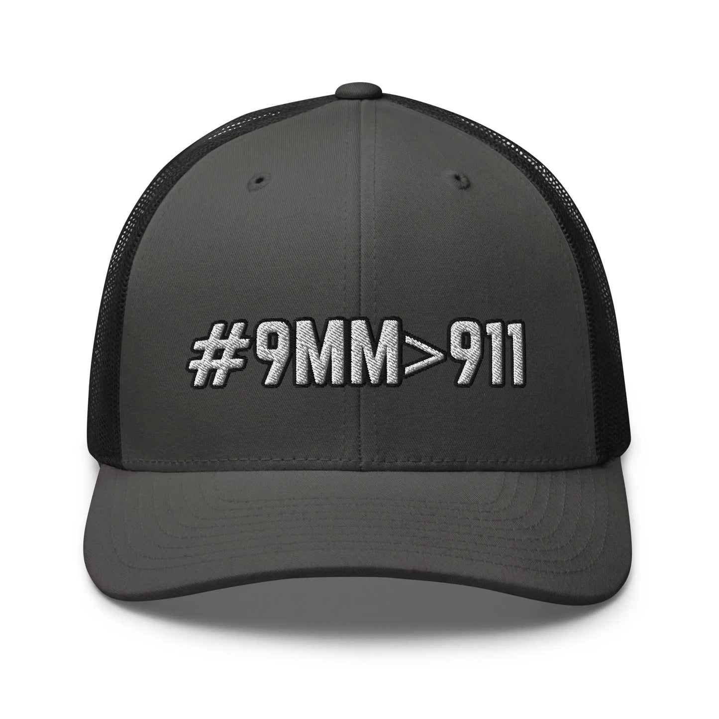 Hats Charcoal-Black Snapback Custom Trucker Hats Cool 2A #9MM>911 Cap for Men & Women Infidel Collective