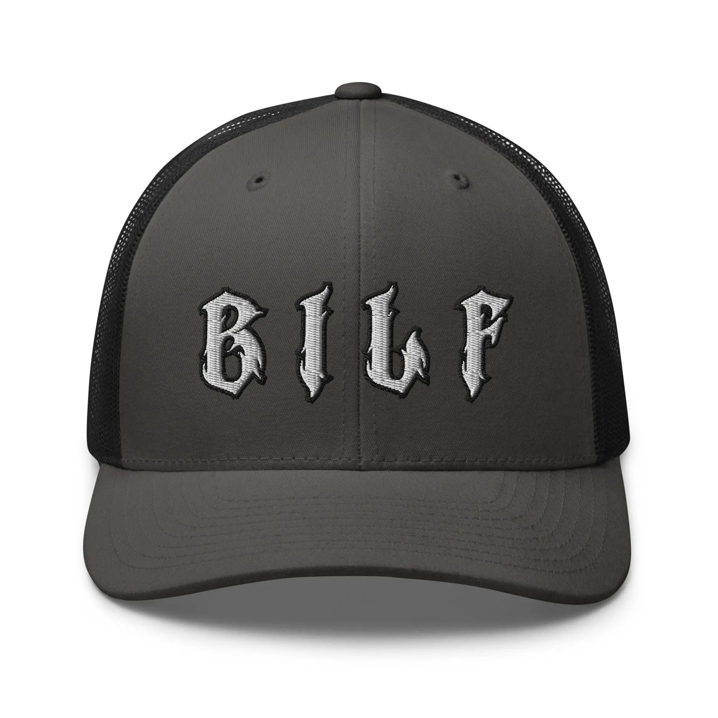 Hats Charcoal-Black Snapback Custom Trucker Hats Cool BILF Bikers Cap for Men & Women Infidel Collective