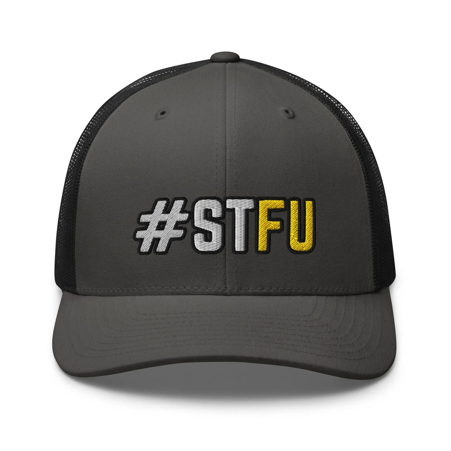 Hats Charcoal-Black Snapback Custom Trucker Hats Funny STFU NSFW Cap for Men & Women Infidel Collective