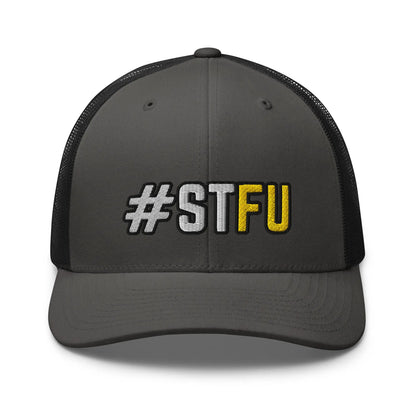 Hats Charcoal-Black Snapback Custom Trucker Hats Funny STFU NSFW Cap for Men & Women Infidel Collective