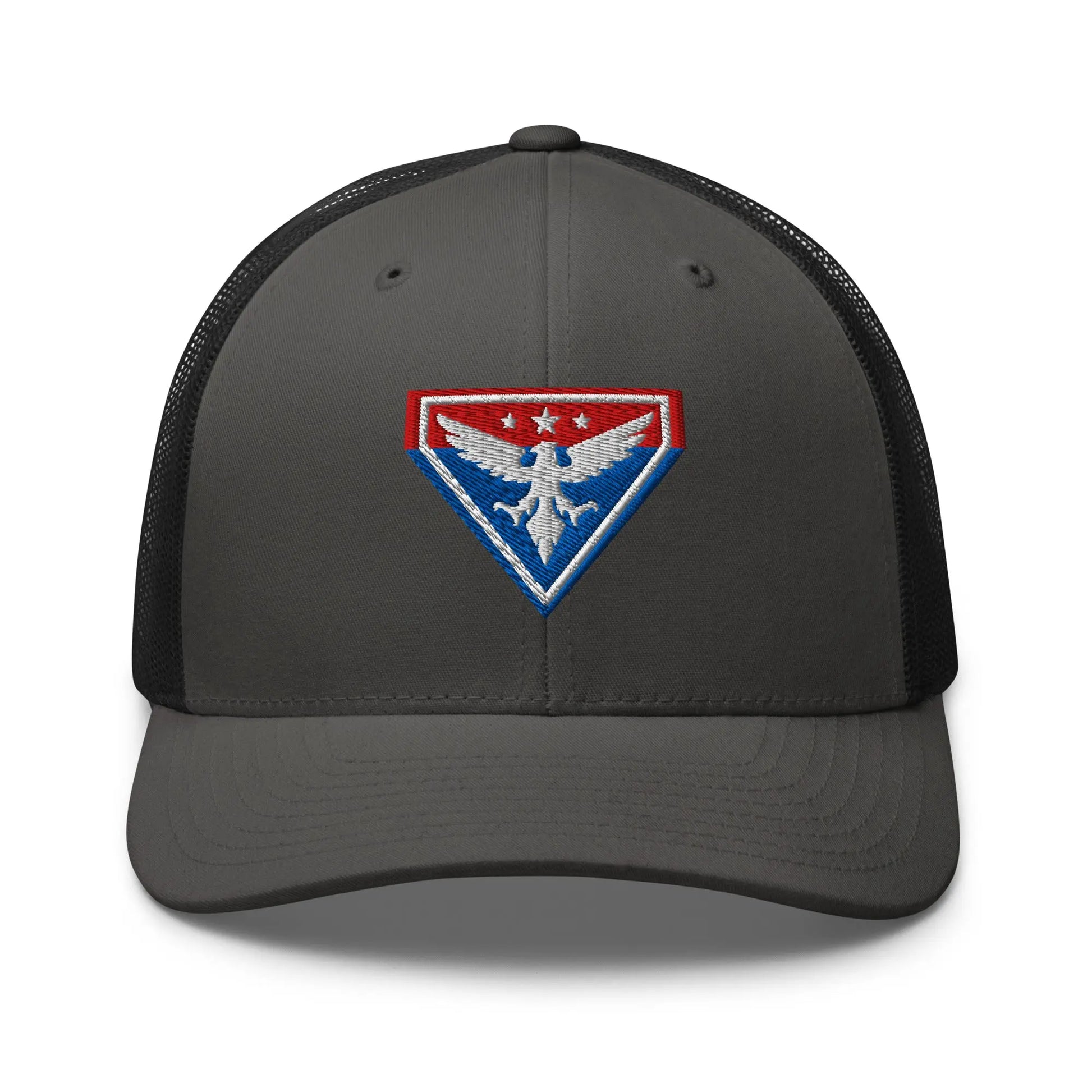 Hats Charcoal-Black Snapback Custom Trucker Hats Liberty Eagle Badge Cool Patriotic Cap Infidel Collective