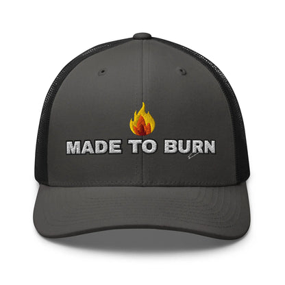 Hats Charcoal-Black Snapback Custom Trucker Hats MADE TO BURN Badass Cap for Men & Women Infidel Collective
