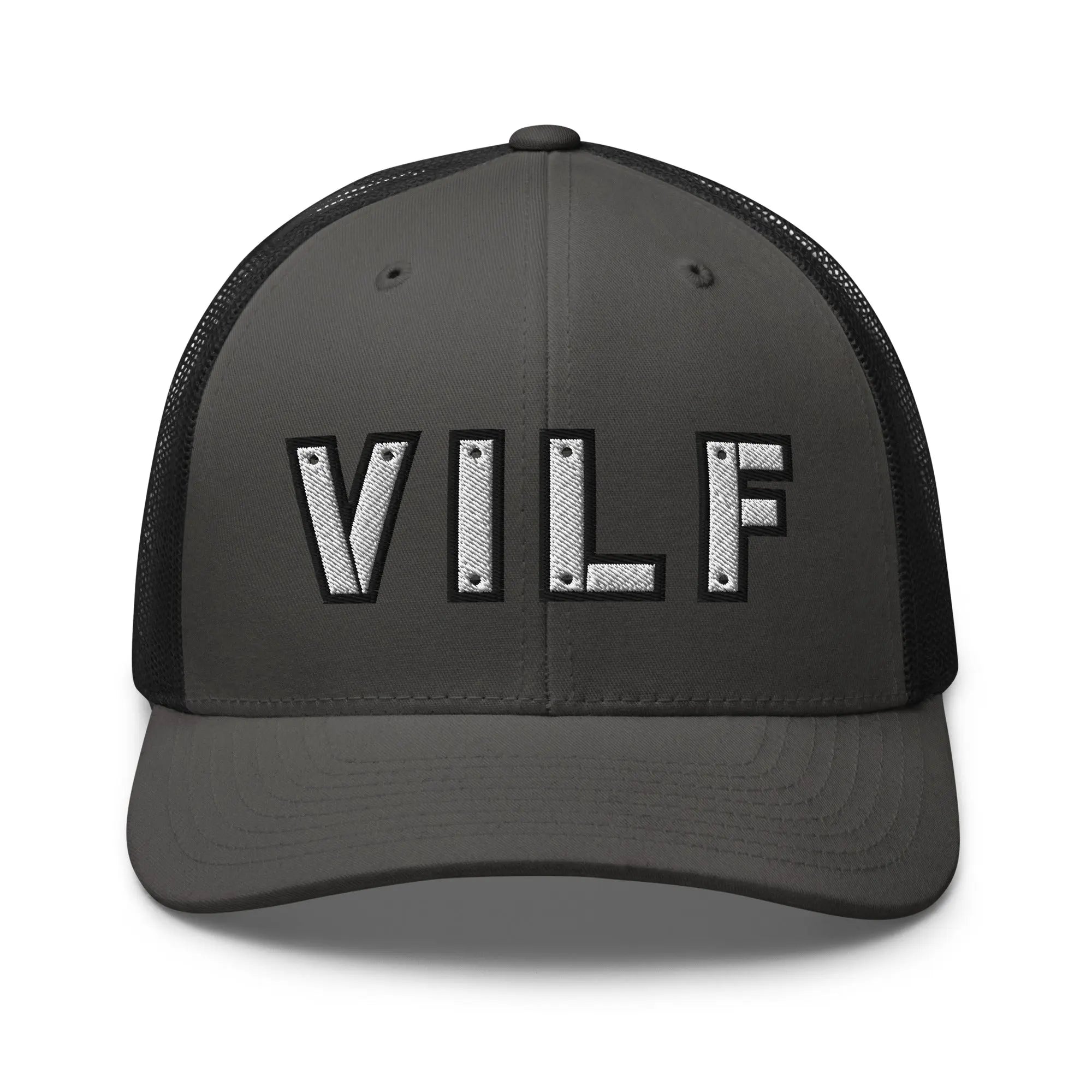 Hats Charcoal-Black Snapback Custom Trucker Hats NSFW VILF Funny Cap for Veteran's Infidel Collective
