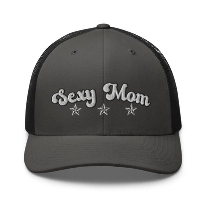 Hats Charcoal-Black Snapback Custom Trucker Hats Sexy Mom Cap for Sexy Women Who Own It Infidel Collective
