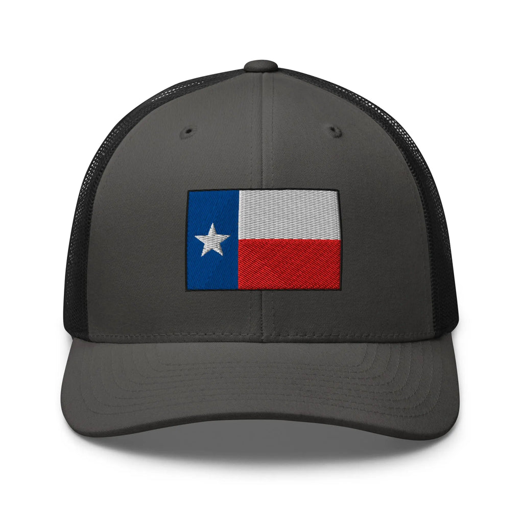 Hats Charcoal-Black Snapback Custom Trucker Hats Texas Flag Lone Star Cap for Men & Women Infidel Collective