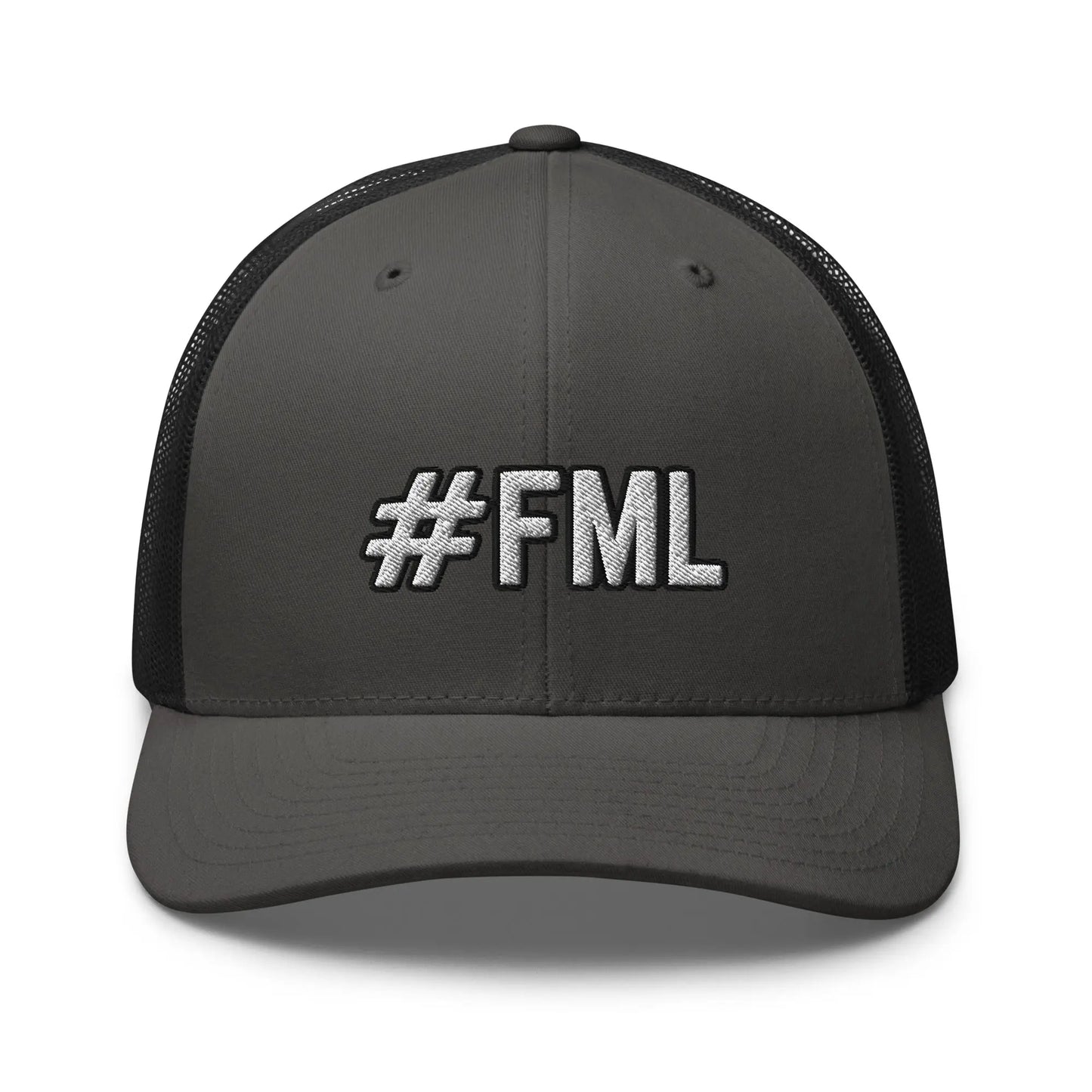 Hats Charcoal-Black Snapback Custom Trucker Hats #FML Cap for Men & Women Funny Everyday Humor Infidel Collective