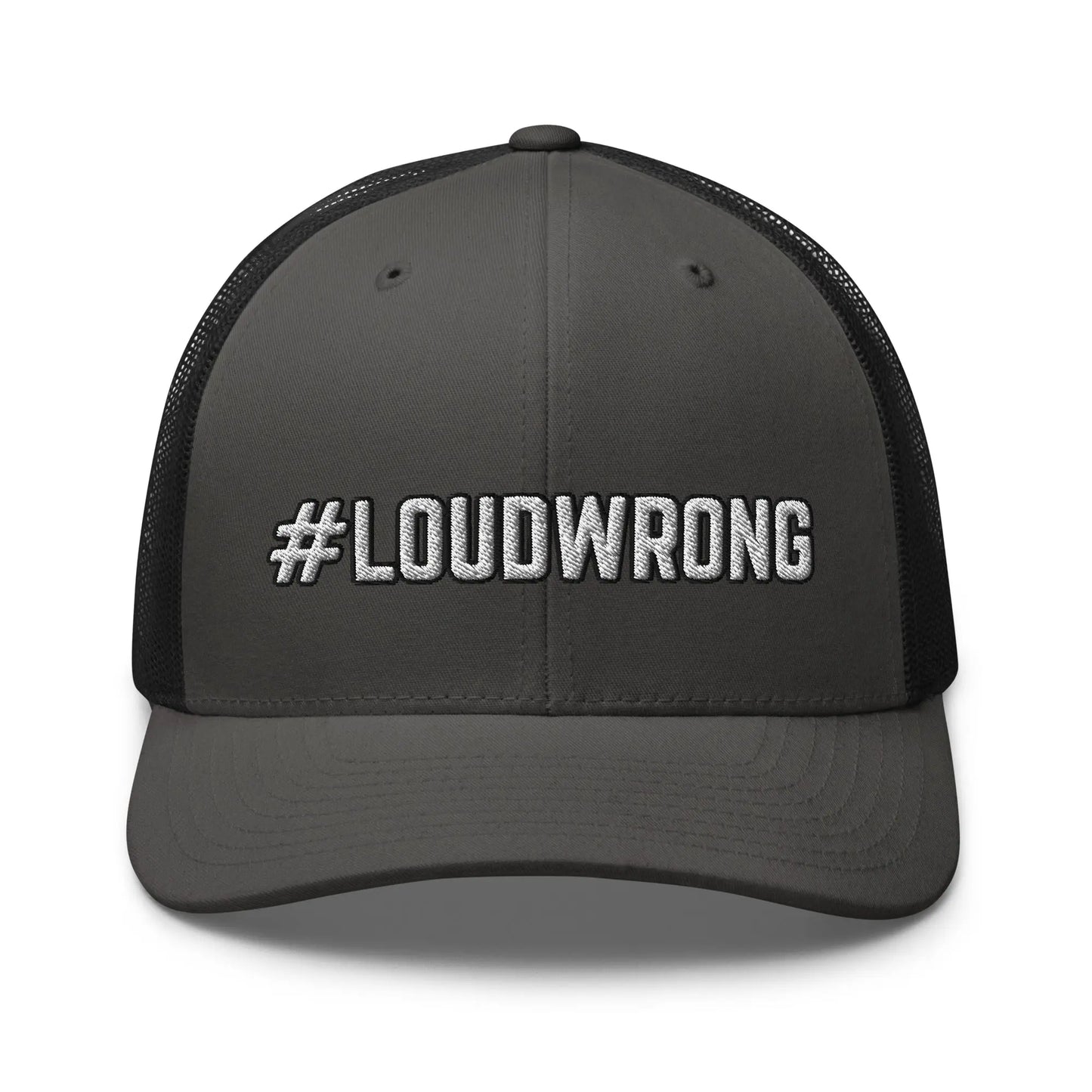 Hats Charcoal-Black Snapback Custom Trucker Hats #LOUDWRONG Funny Cap for Men & Women Infidel Collective