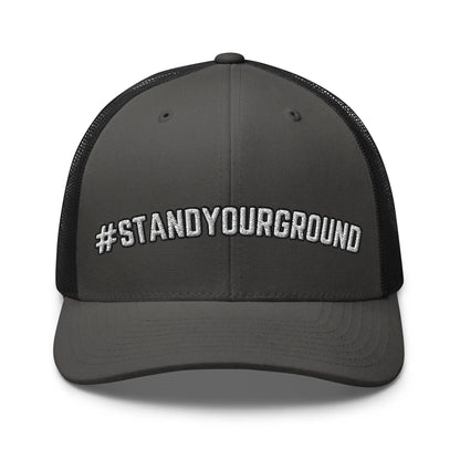 Hats Charcoal-Black Snapback Custom Trucker Hats #STANDYOURGROUND 2A Cap for Men & Women Infidel Collective