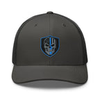 Hats Charcoal Snapback Custom Trucker Hats Blue Line Skull Cool Patriotic Cap Infidel Collective