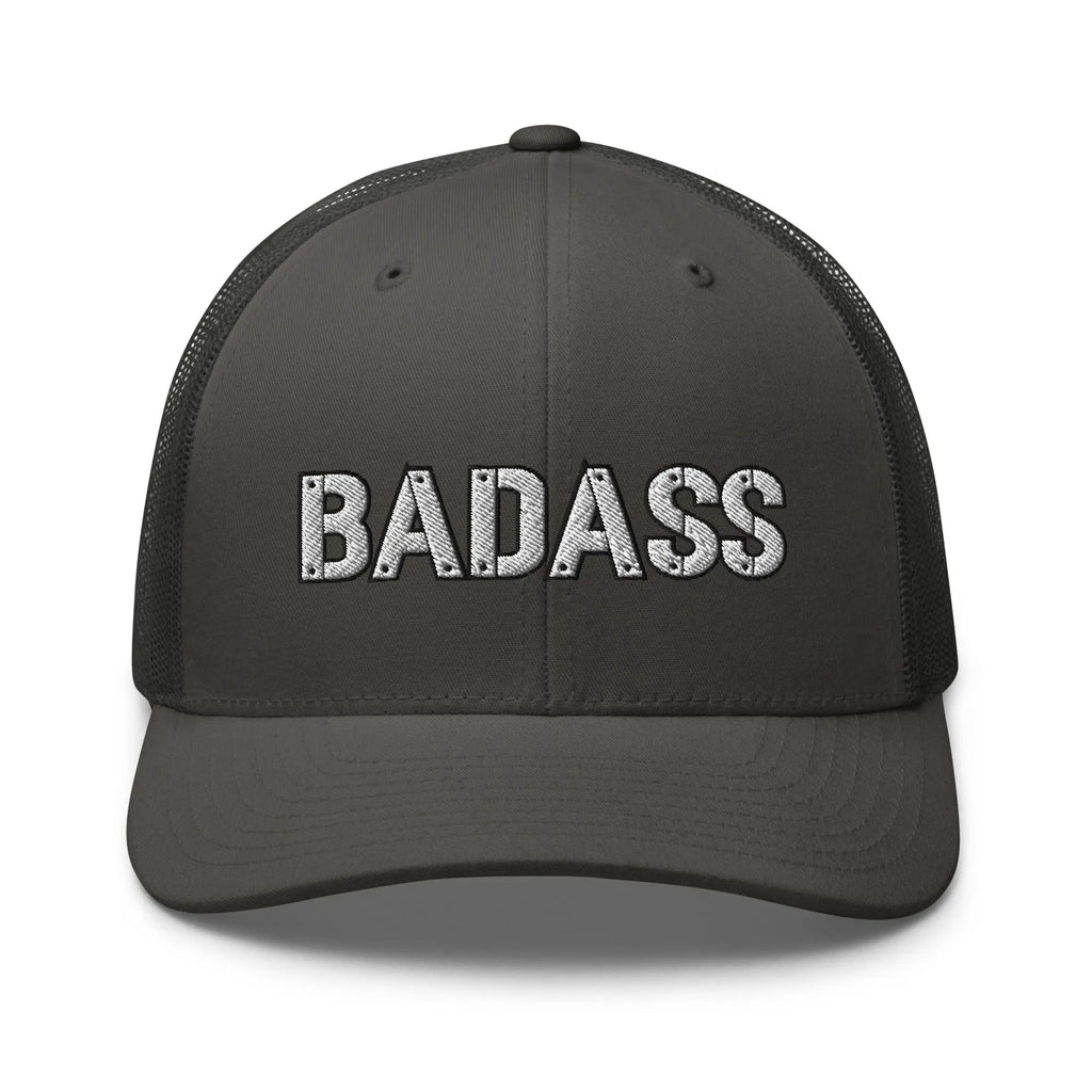 Hats Charcoal Snapback Custom Trucker Hats Cool BADASS Caps for Men & Women Infidel Collective
