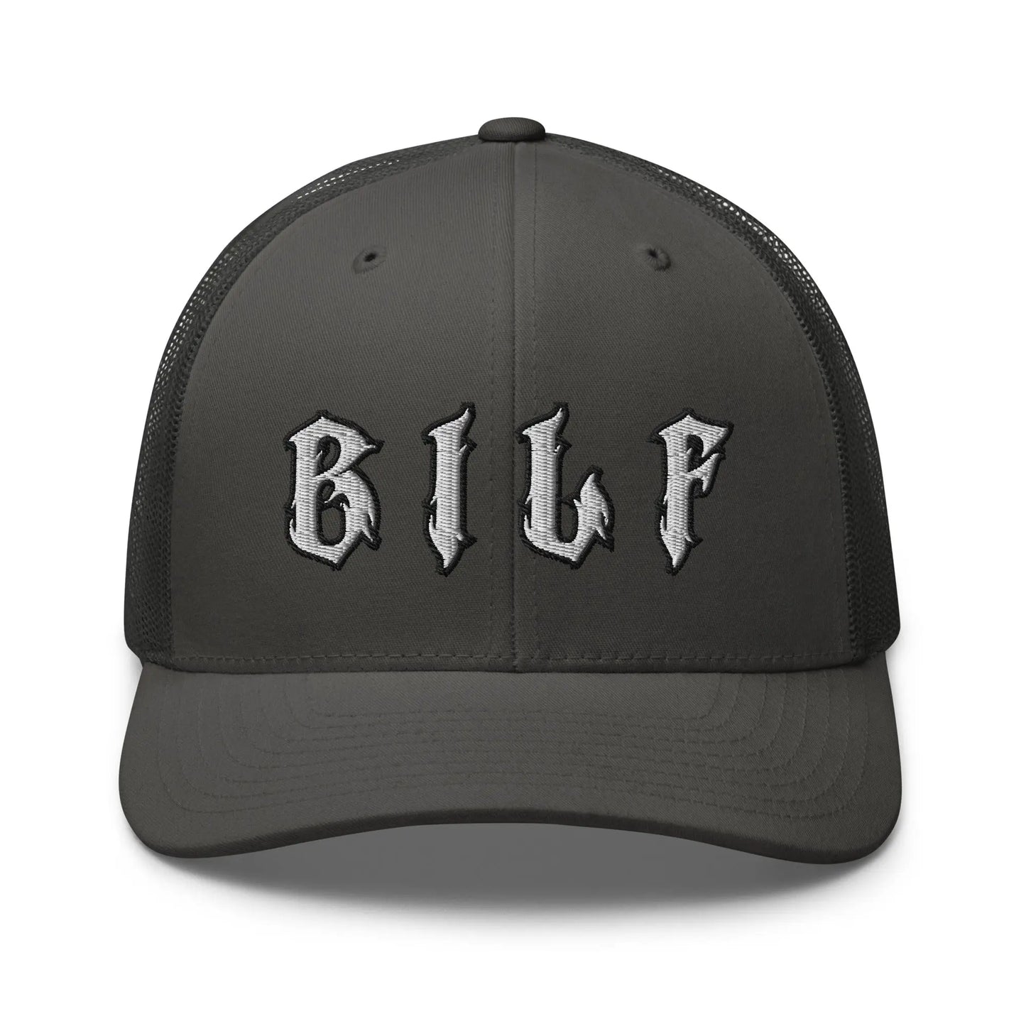 Hats Charcoal Snapback Custom Trucker Hats Cool BILF Bikers Cap for Men & Women Infidel Collective
