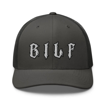 Hats Charcoal Snapback Custom Trucker Hats Cool BILF Bikers Cap for Men & Women Infidel Collective