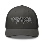 Hats Charcoal Snapback Custom Trucker Hats Cool INFIDEL Badass Caps for Men & Women Infidel Collective