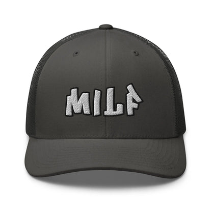 Hats Charcoal Snapback Custom Trucker Hats Funny MILF Cap for Sexy Women Who Own It Infidel Collective