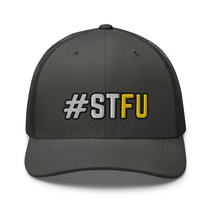 Hats Charcoal Snapback Custom Trucker Hats Funny STFU NSFW Cap for Men & Women Infidel Collective