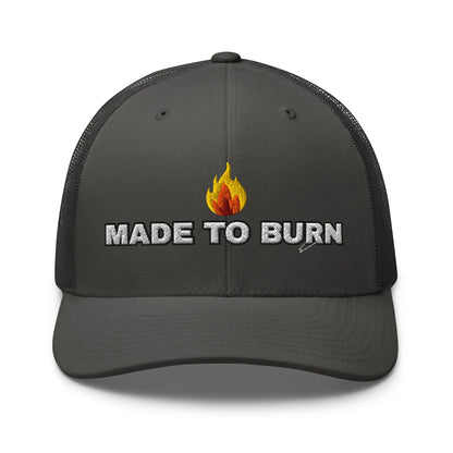 Hats Charcoal Snapback Custom Trucker Hats MADE TO BURN Badass Cap for Men & Women Infidel Collective