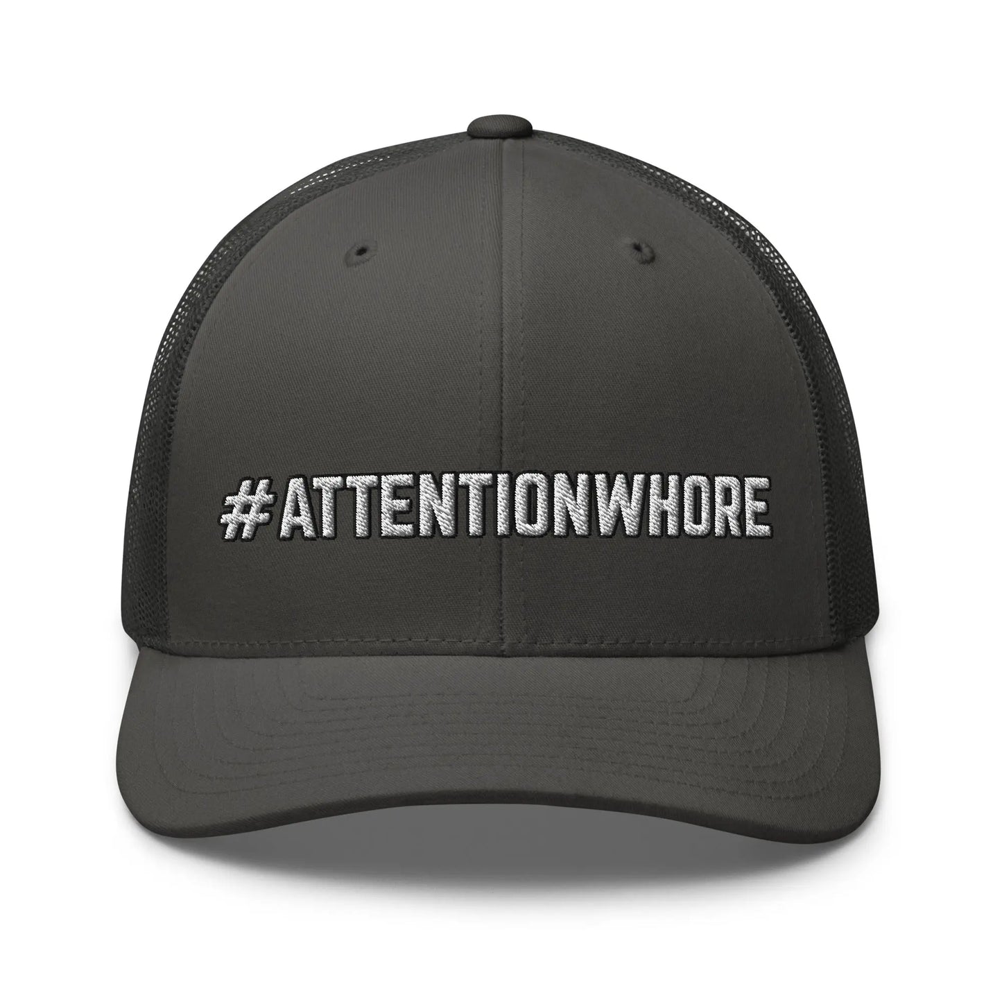 Hats Charcoal Snapback Custom Trucker Hats NSFW #ATTENTIONWHORE Cap for Men & Women Infidel Collective