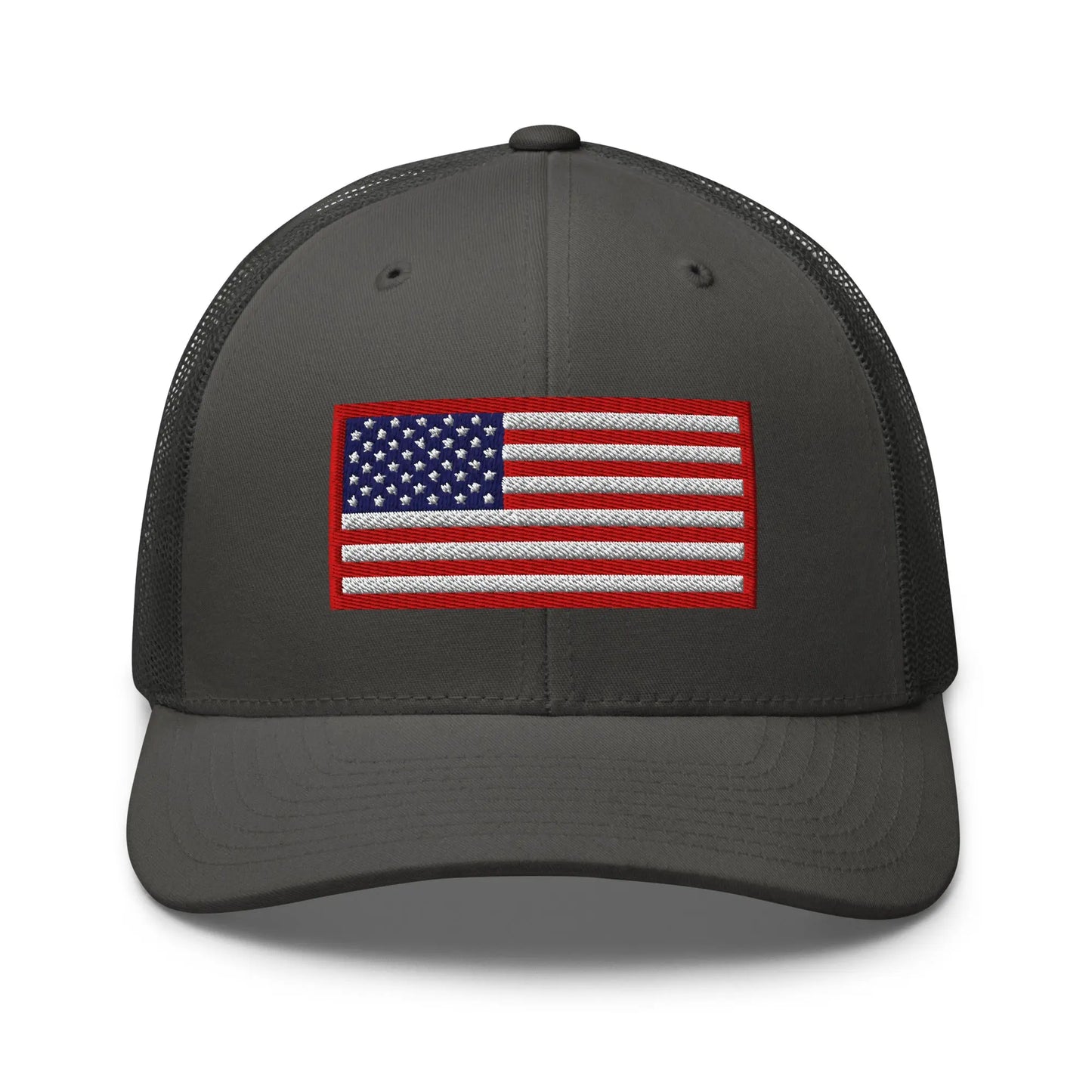 Hats Charcoal Snapback Custom Trucker Hats Old Glory USA Flag Red White Blue Patriotic Cap Infidel Collective