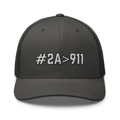 Hats Charcoal Snapback Custom Trucker Hats Rock the #2A>911 Cap for Men & Women Infidel Collective