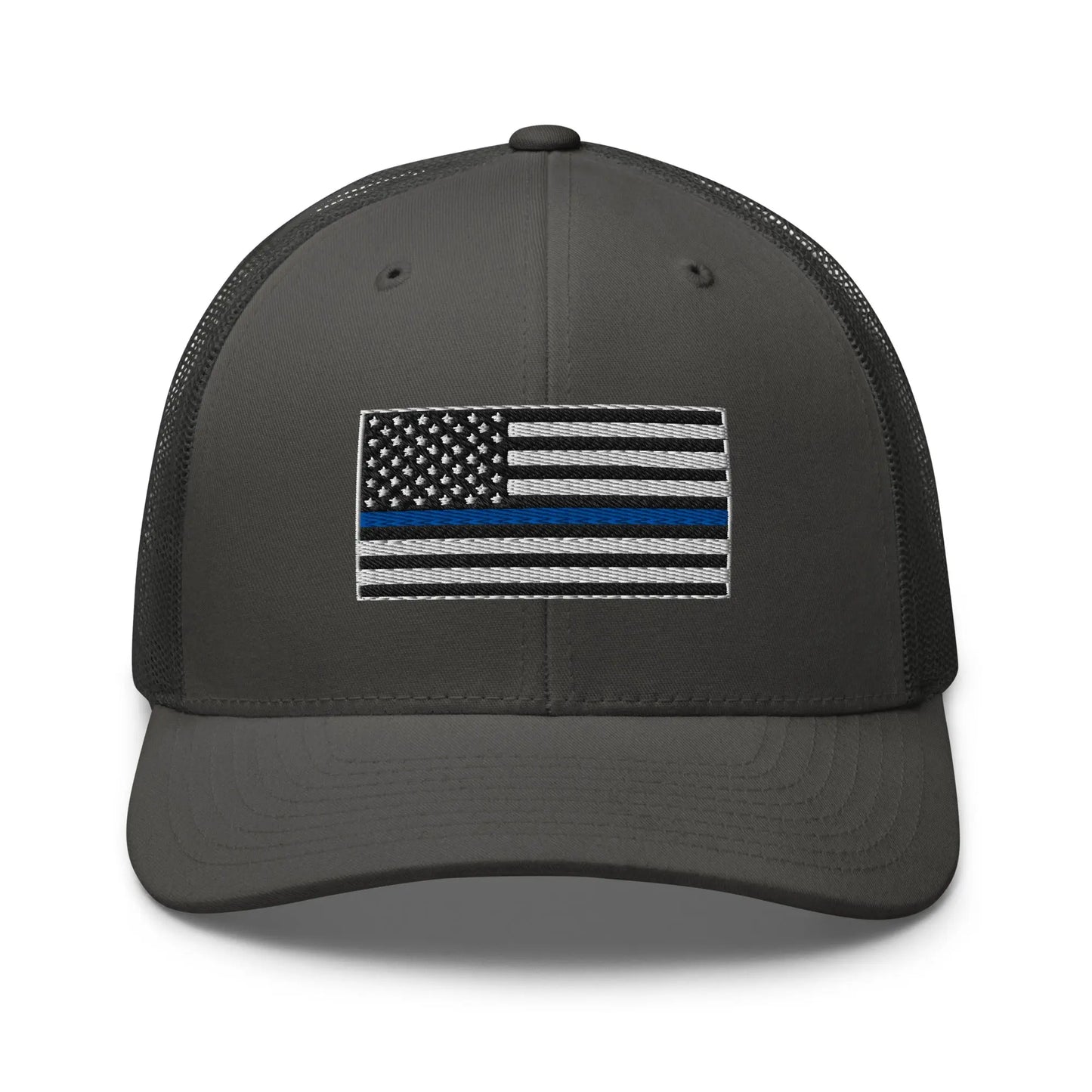 Hats Charcoal Snapback Custom Trucker Hats Thin Blue Line Flag Cool Patriotic Cap Infidel Collective