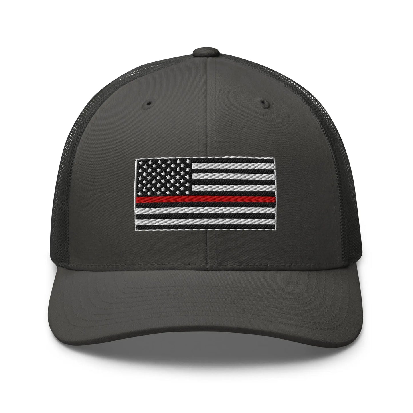 Hats Charcoal Snapback Custom Trucker Hats Thin Red Line Flag for Men & Women Patriotic Cap Infidel Collective