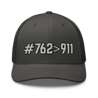Hats Charcoal #762>911 2A Mesh Snapback Custom Trucker Hats for Men & Women Infidel Collective