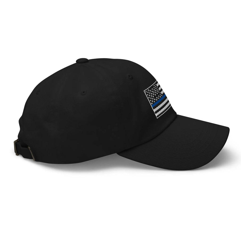 Hats  Classic Ball Cap with Back the Blue USA Flag Embroidery Infidel Collective