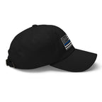 Hats  Classic Ball Cap with Back the Blue USA Flag Embroidery Infidel Collective