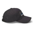 Hats  Classic Ball Cap with Back the Blue USA Flag Embroidery Infidel Collective