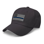 Hats  Classic Ball Cap with Back the Blue USA Flag Embroidery Infidel Collective