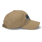 Hats  Classic Ball Cap with Back the Blue USA Flag Embroidery Infidel Collective