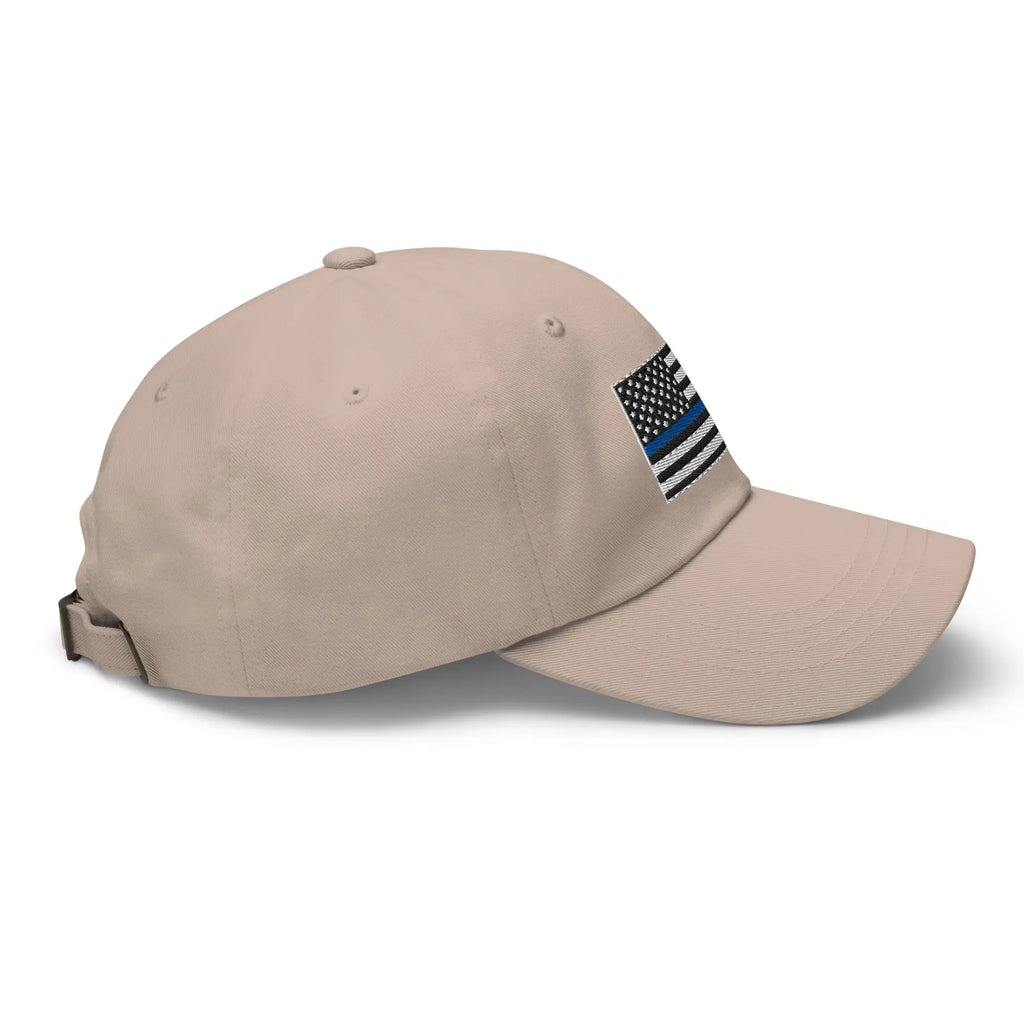 Hats  Classic Ball Cap with Back the Blue USA Flag Embroidery Infidel Collective