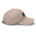 Hats  Classic Ball Cap with Back the Blue USA Flag Embroidery Infidel Collective