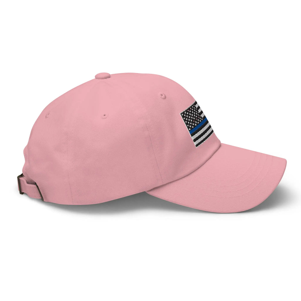 Hats  Classic Ball Cap with Back the Blue USA Flag Embroidery Infidel Collective