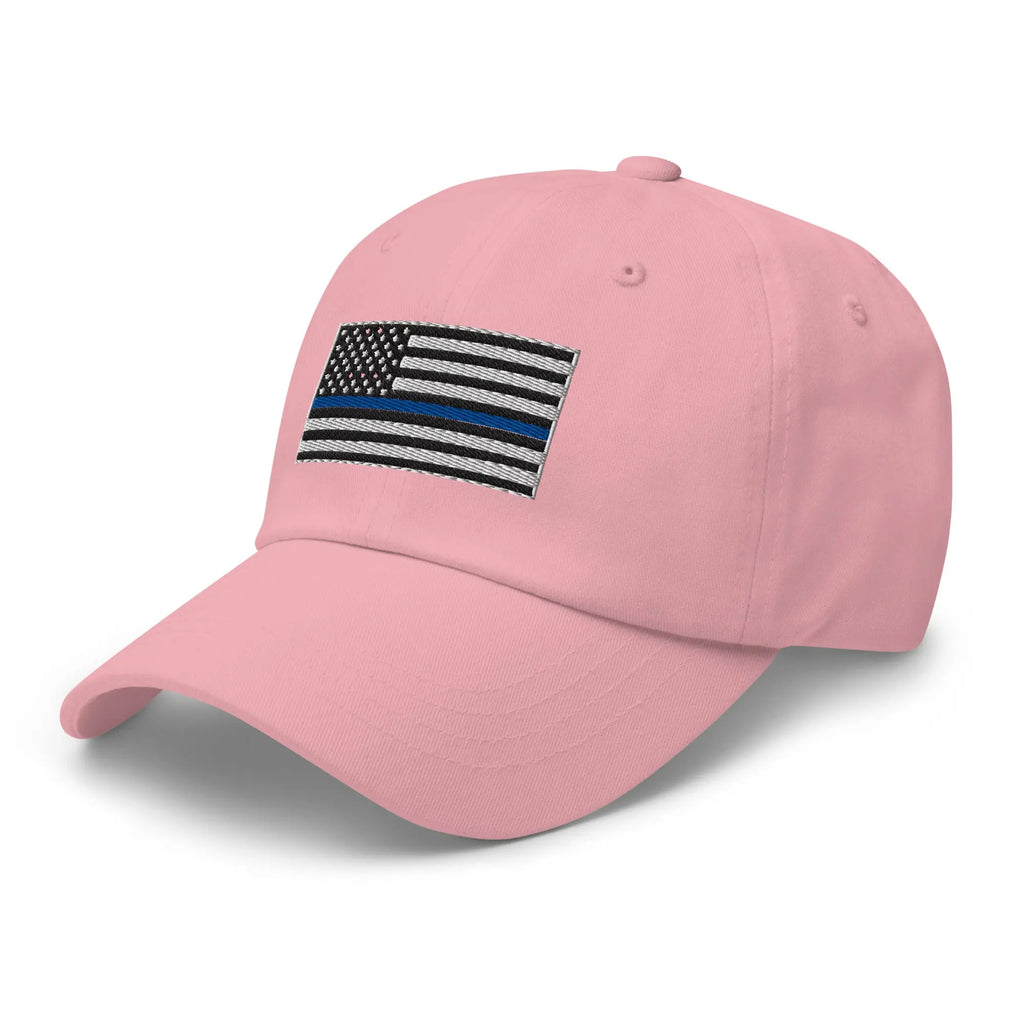 Hats  Classic Ball Cap with Back the Blue USA Flag Embroidery Infidel Collective