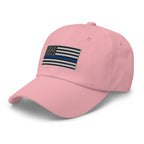 Hats  Classic Ball Cap with Back the Blue USA Flag Embroidery Infidel Collective