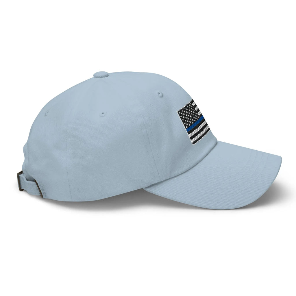 Hats  Classic Ball Cap with Back the Blue USA Flag Embroidery Infidel Collective