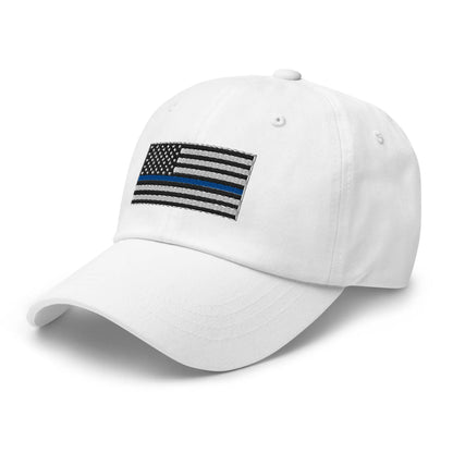 Hats  Classic Ball Cap with Back the Blue USA Flag Embroidery Infidel Collective