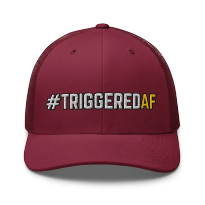 Hats Cranberry Snapback Custom Trucker Hat NSFW #TRIGGEREDAF for Men & Women Funny AF Infidel Collective