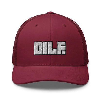 Hats Cranberry Snapback Custom Trucker Hats DILF Block Cap – NSFW 2A for Men & Women Infidel Collective