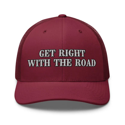 Hats Cranberry Snapback Custom Trucker Hats Get Right With The Road for Men & Women Infidel Collective