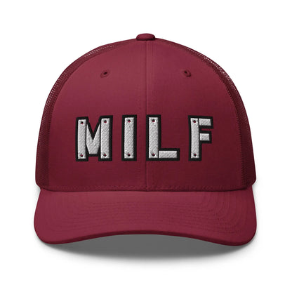 Hats Cranberry Snapback Custom Trucker Hats MILF Stencil Cap for Sexy Women Who Own It Infidel Collective