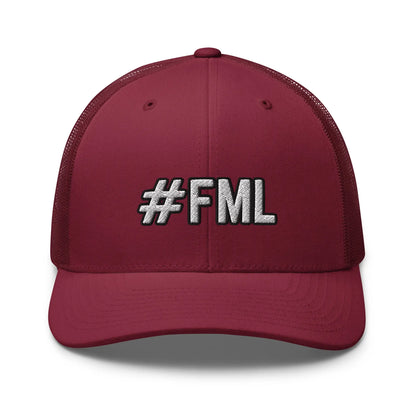Hats Cranberry Snapback Custom Trucker Hats #FML Cap for Men & Women Funny Everyday Humor Infidel Collective
