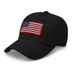 Hats  Custom Ball Cap with Red White & Blue USA Flag Embroidered Hat Infidel Collective