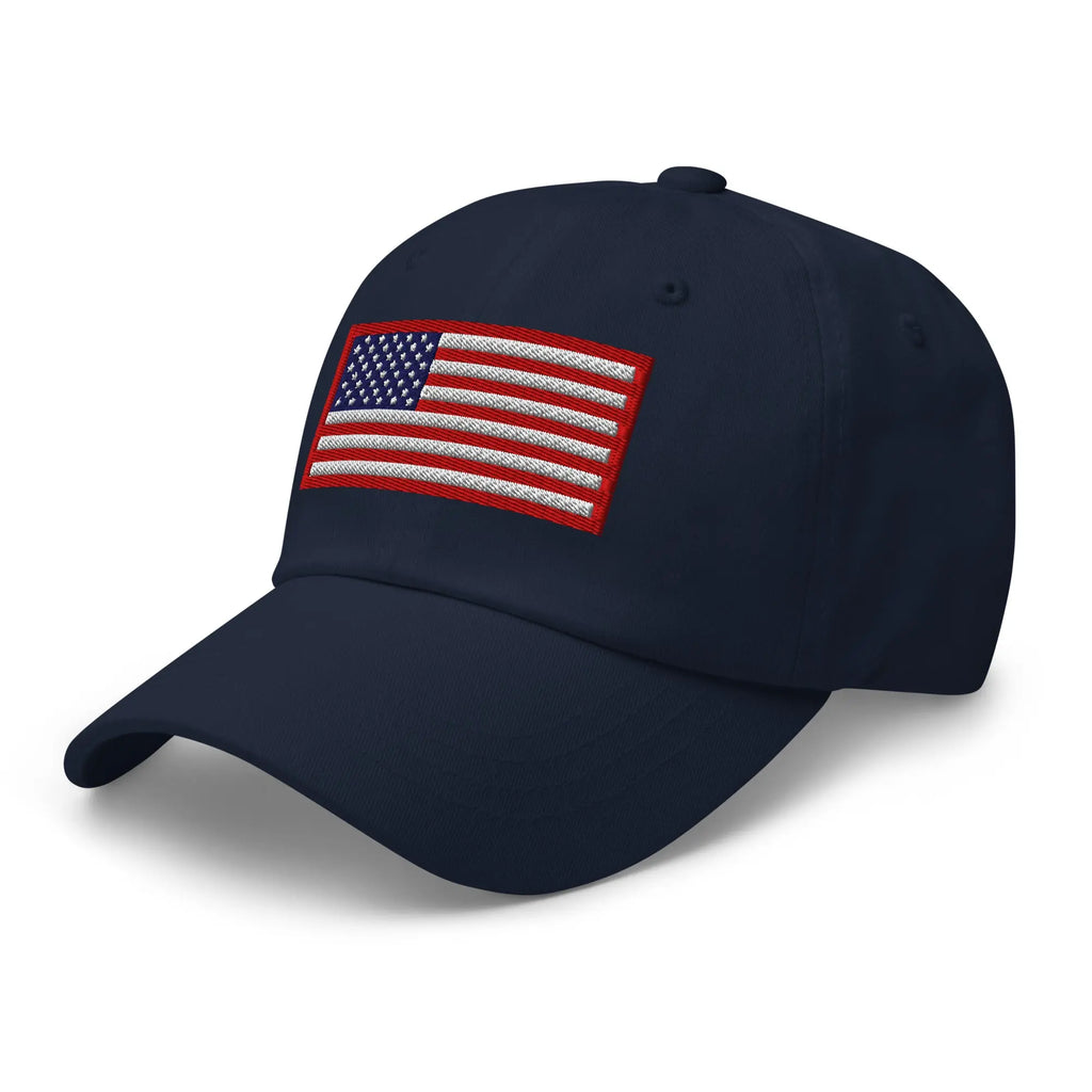Hats  Custom Ball Cap with Red White & Blue USA Flag Embroidered Hat Infidel Collective