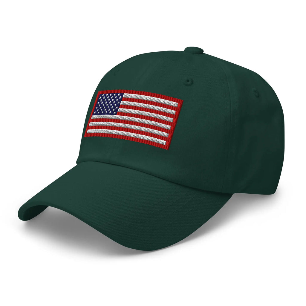 Hats  Custom Ball Cap with Red White & Blue USA Flag Embroidered Hat Infidel Collective