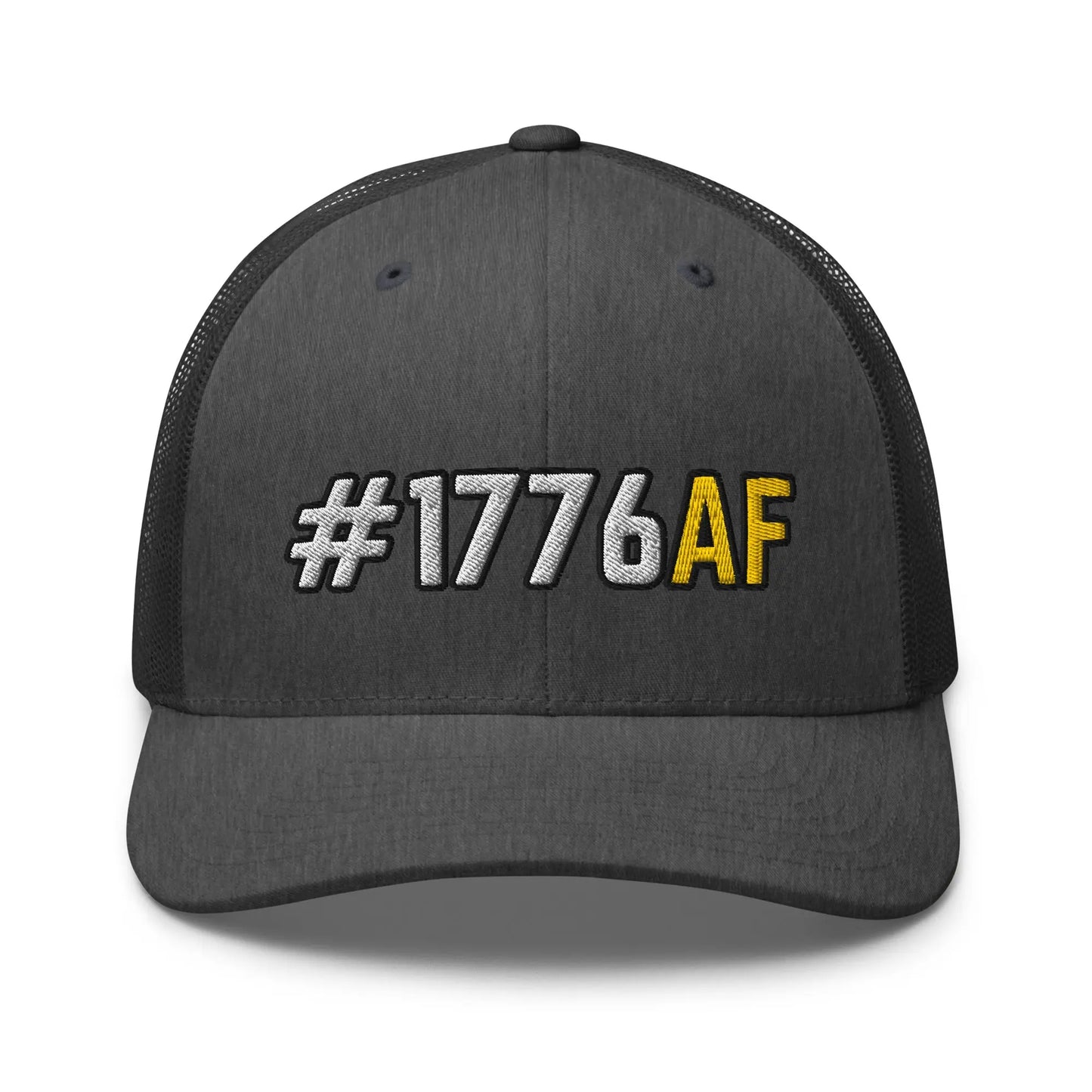 Hats Dark-Heather-Gray Snapback Custom Trucker Hat #1776AF Patriotic Cap for Men & Women Infidel Collective